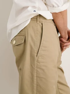 Flat Front Pant In Vintage Twill