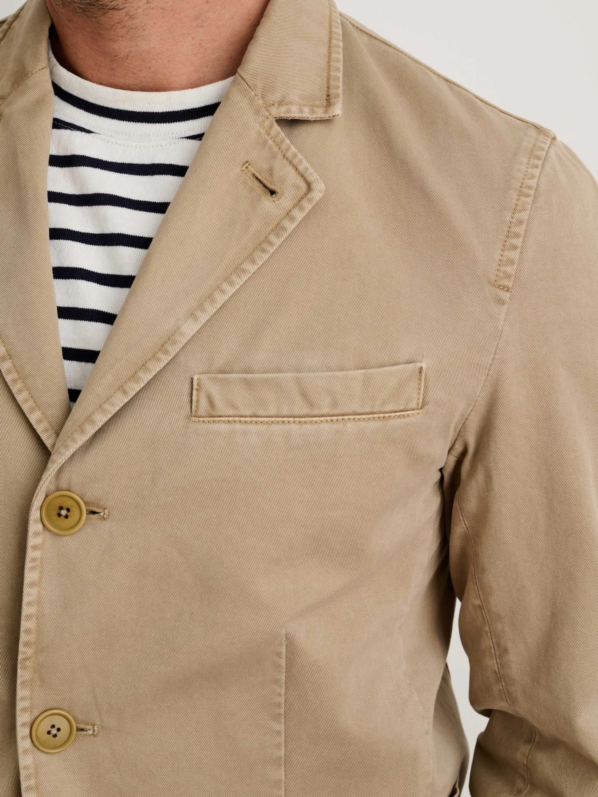 Mill Blazer In Vintage Wash Chino