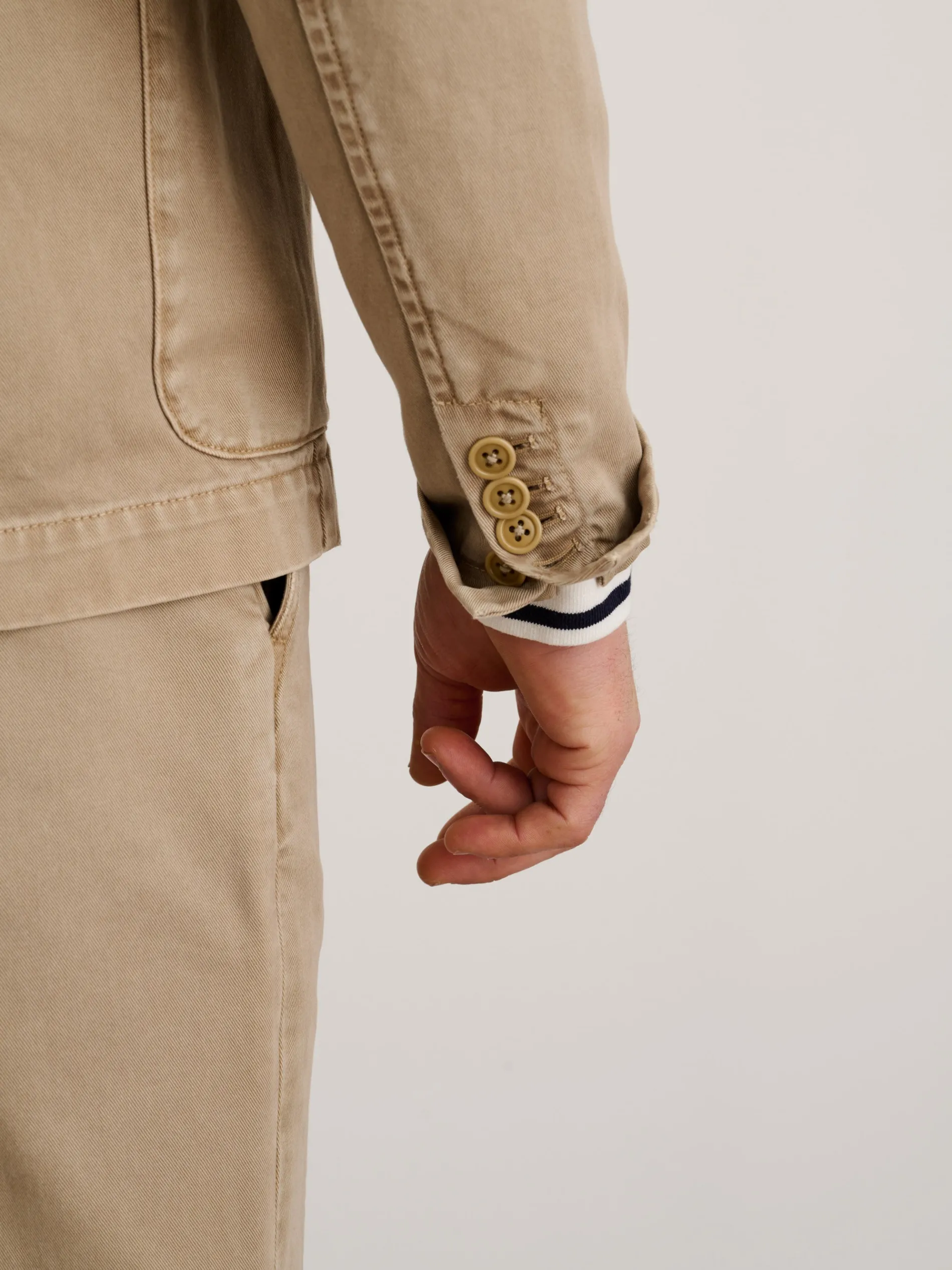 Mill Blazer In Vintage Wash Chino