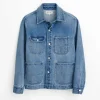 Work Jacket In Vintage Wash Denim