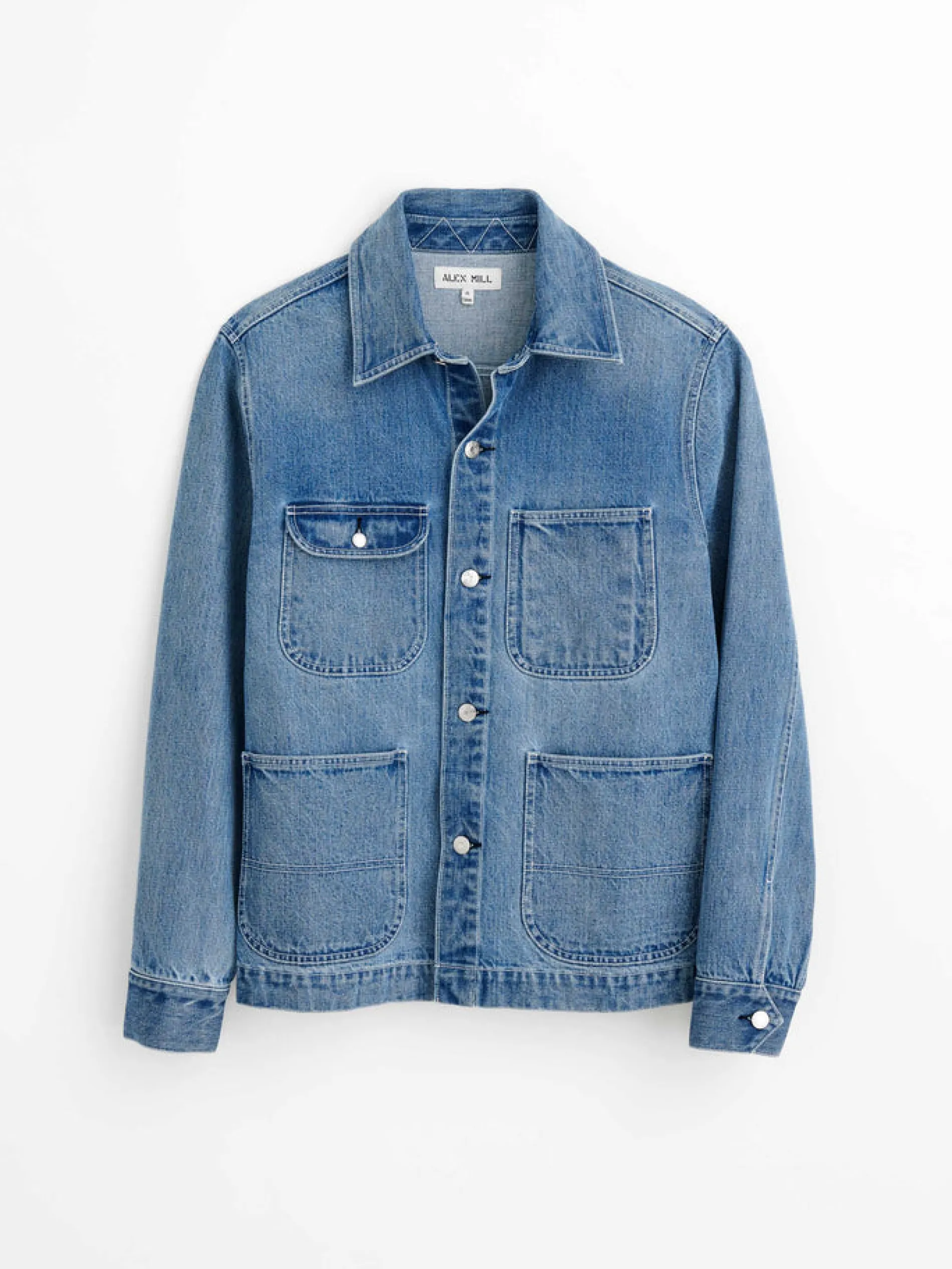 Work Jacket In Vintage Wash Denim