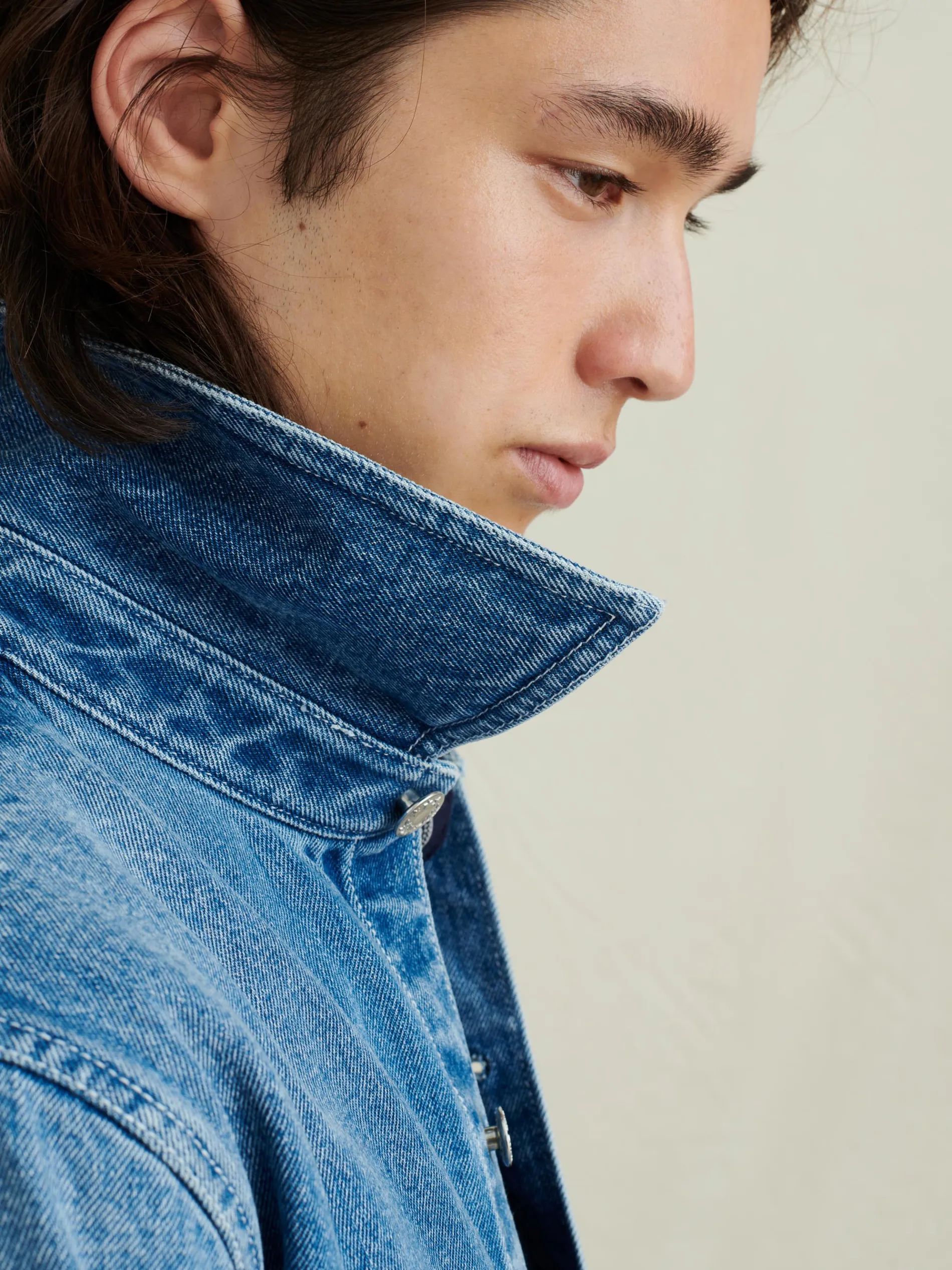 Work Jacket In Vintage Wash Denim