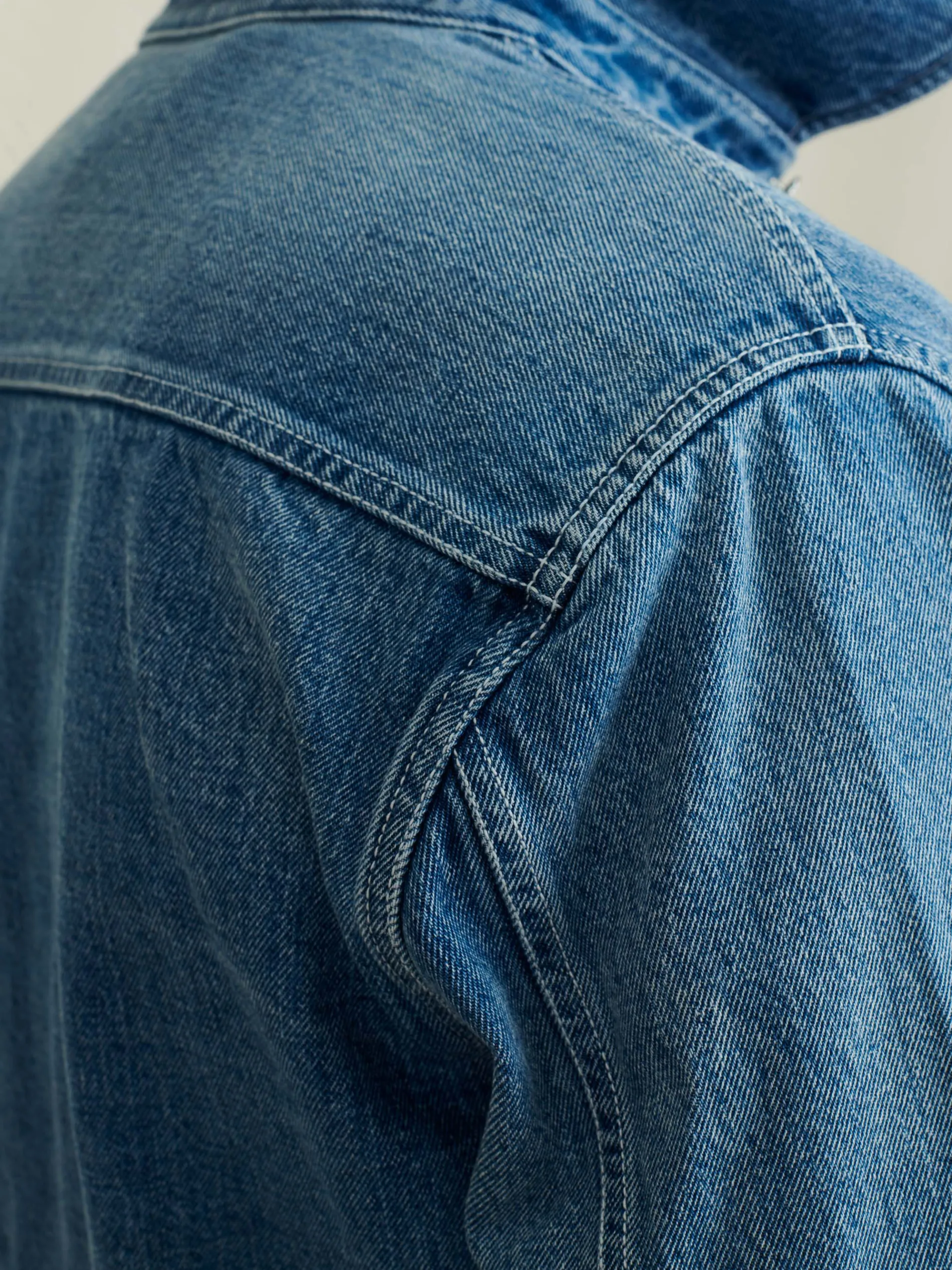 Work Jacket In Vintage Wash Denim