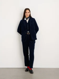 Boyish Blazer In Rugged Corduroy