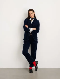 Boyish Blazer In Rugged Corduroy