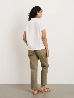 Maddie Camp Shirt In Linen