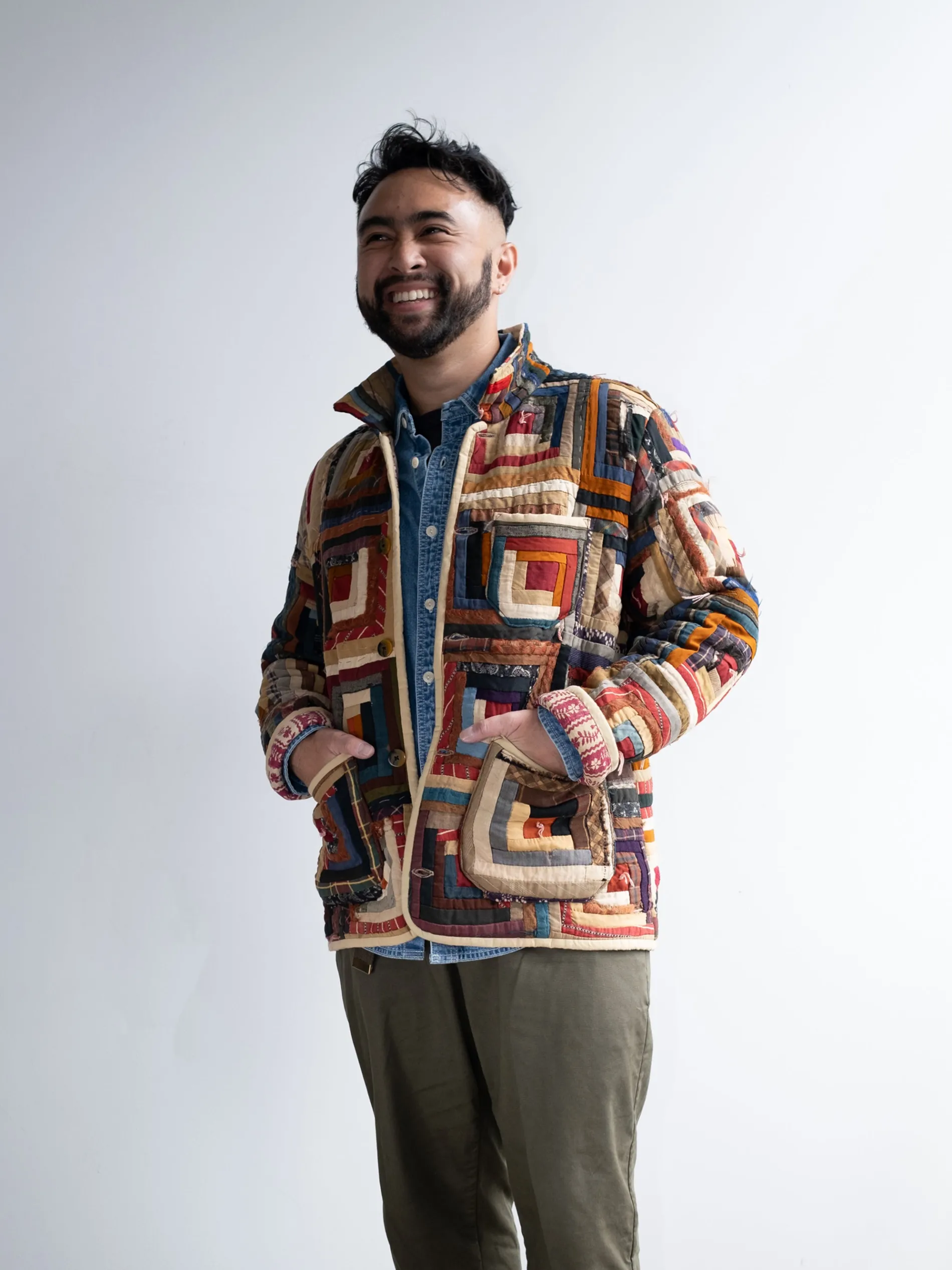 Rework Jacket In Vintage Quilts